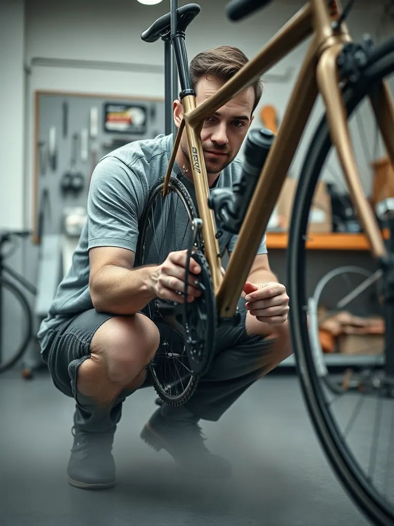 Tomas Reder working on a drivetrain